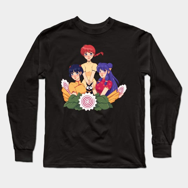 Ranma Girls Long Sleeve T-Shirt by PeppermintKamz